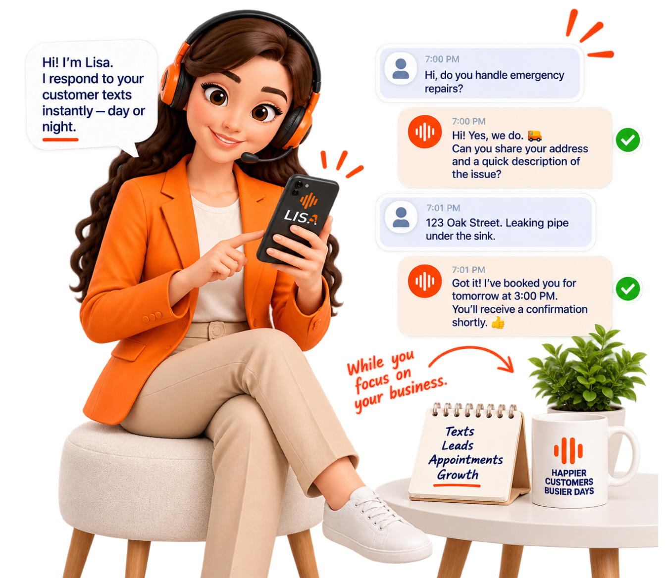 Lisa AI Text Response